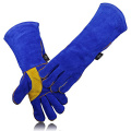 Resistente al calor / Fuego, Perfecto para Jardinería / Horno / Parrilla / Mig / Chimenea / Estufa / Pot Holder / Tig Welder / Animal Leather Guantes de soldadura